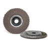 Disco de aleta radial de flor flexible para superficie irregular, superficie curva